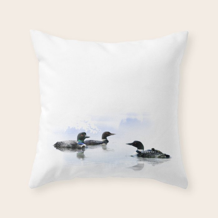 Loons Throw Pillow Gallery Image 1