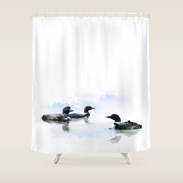 Loons Shower Curtain Gallery Image 1