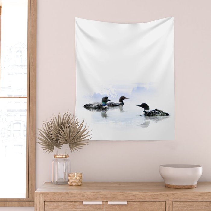 Loons Wall Tapestry Gallery Image 2