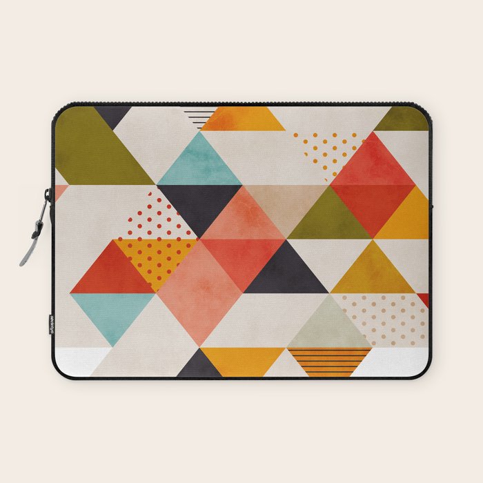geometry mid century Laptop Sleeve Gallery Image 1