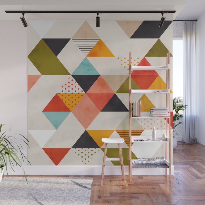 geometry mid century Wall Mural Gallery Image 1