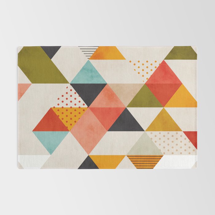 geometry mid century Rug Gallery Image 2