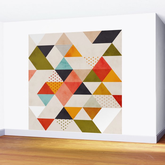 geometry mid century Wall Mural Gallery Image 2