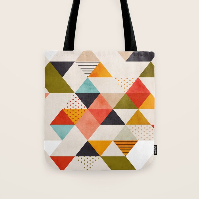 geometry mid century Tote Bag Gallery Image 1
