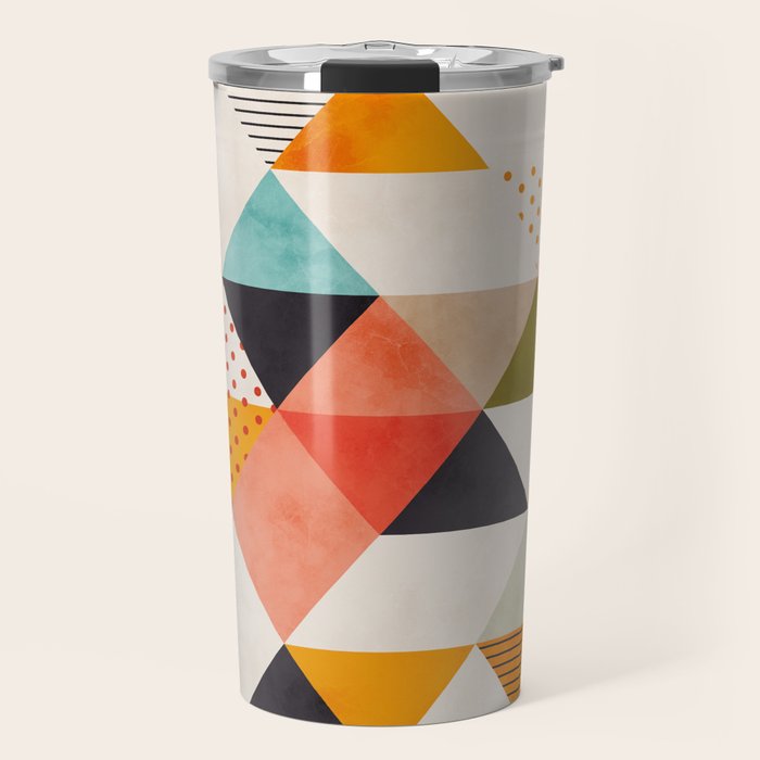 geometry mid century Travel Mug Gallery Image 1