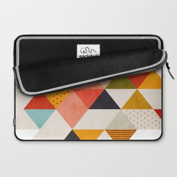 geometry mid century Laptop Sleeve Gallery Image 2