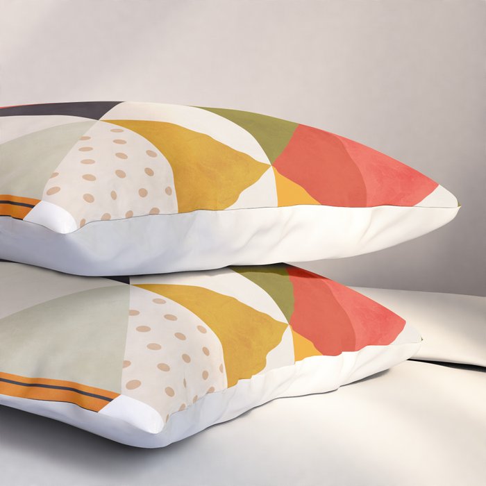 geometry mid century Pillow Sham Gallery Image 3