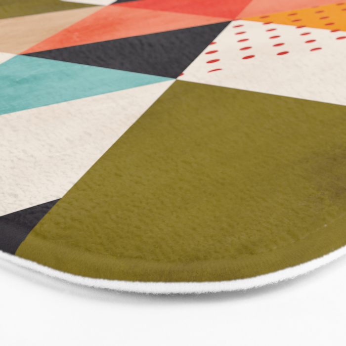 geometry mid century Bath Mat Gallery Image 3