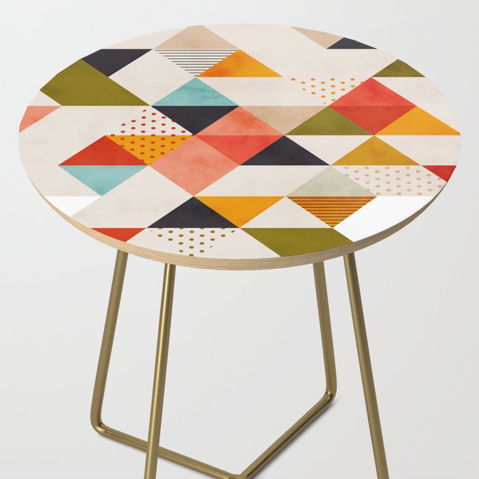 geometry mid century Side Table Gallery Image 2