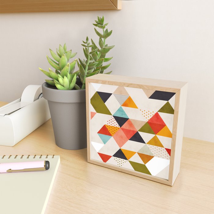 geometry mid century Mini Art Print Gallery Image 2