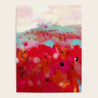 red poppies field abstract Poster Gallery Image 4