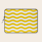 Wavy Stripes Patten Yellow Laptop Sleeve Gallery Image 1