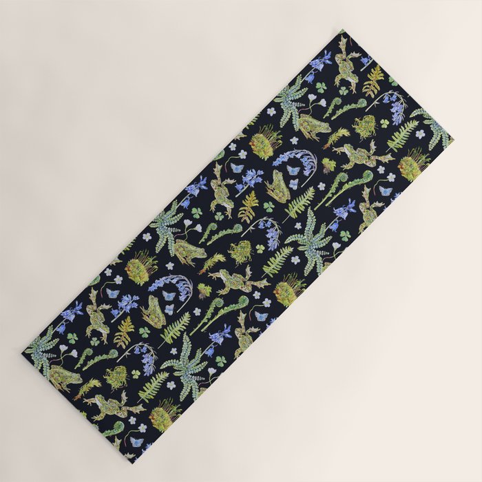 Frolicking Frogs and Ferns Yoga Mat Gallery Image 1