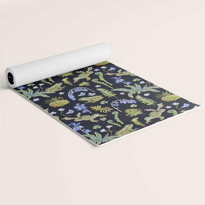 Frolicking Frogs and Ferns Yoga Mat Gallery Image 2