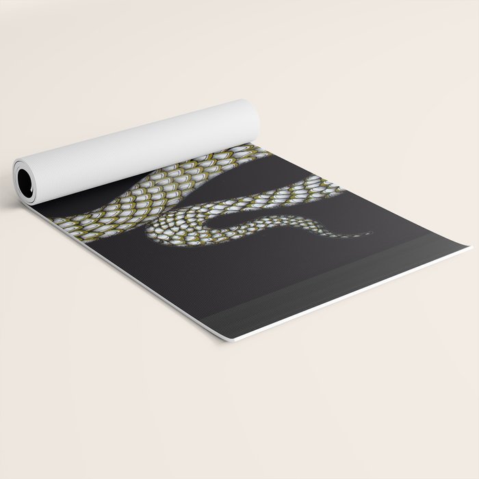 Snake's Charm in Black Yoga Mat Gallery Image 2