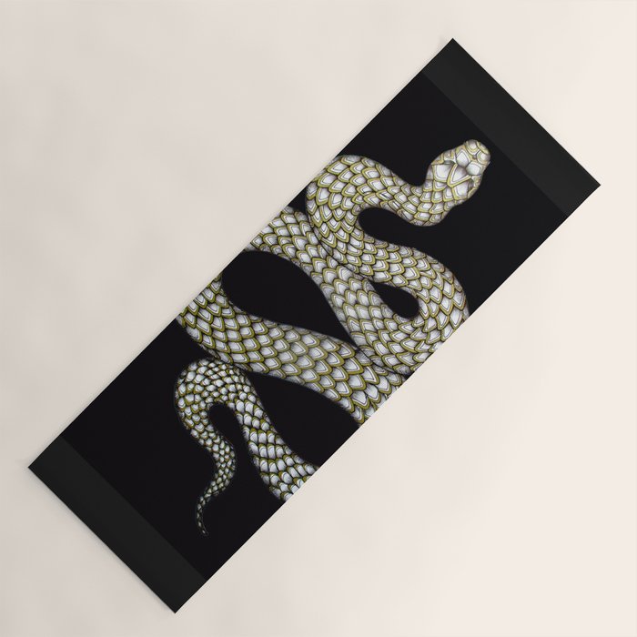 Snake's Charm in Black Yoga Mat Gallery Image 1