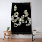 Snake's Charm in Black Window Curtain Gallery Image 5