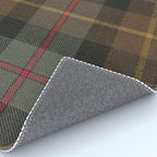 Vintage Brown Gray Tartan Plaid Pattern Rug Gallery Image 4