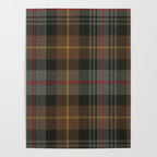 Vintage Brown Gray Tartan Plaid Pattern Poster Gallery Image 4