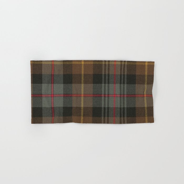 Vintage Brown Gray Tartan Plaid Pattern Bath Towel Gallery Image 1
