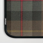 Vintage Brown Gray Tartan Plaid Pattern Laptop Sleeve Gallery Image 3