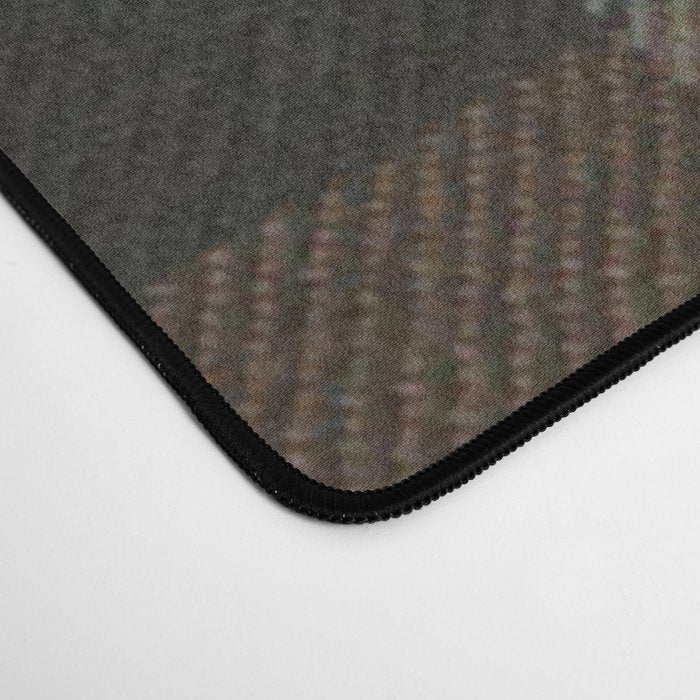 Vintage Brown Gray Tartan Plaid Pattern Desk Mat Gallery Image 4