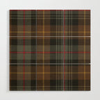 Vintage Brown Gray Tartan Plaid Pattern Wood Wall Art Gallery Image 1