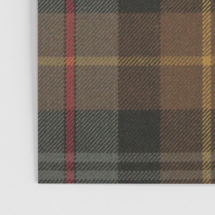 Vintage Brown Gray Tartan Plaid Pattern Poster Gallery Image 3