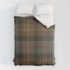 Vintage Brown Gray Tartan Plaid Pattern Comforter Gallery Image 6