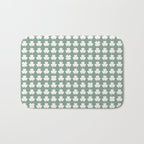 Clovers XXXIII Sage Green Botanical Pattern Bath Mat Gallery Image 1