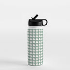 Clovers XXXIII Sage Green Botanical Pattern Water Bottle Gallery Image 1