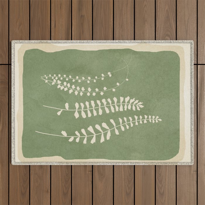 Leaf Design 17 Outdoor Rug Gallery Image 1