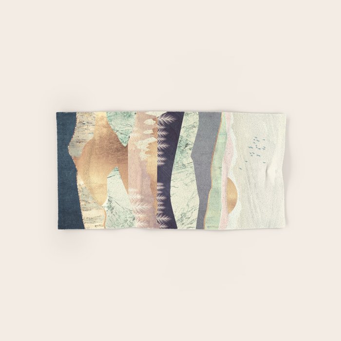 Golden Spring Reflection Bath Towel Gallery Image 1