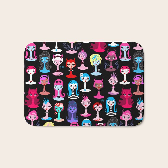 Punky Goth Dollies Bath Mat Gallery Image 1