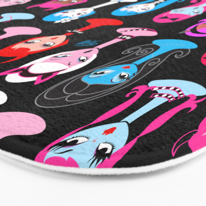 Punky Goth Dollies Bath Mat Gallery Image 3