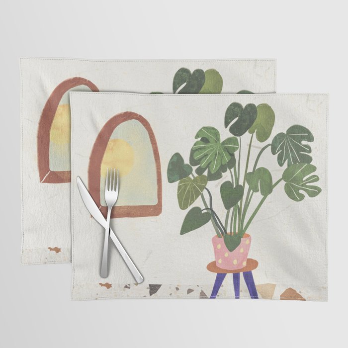Marble Monstera Placemat Gallery Image 1