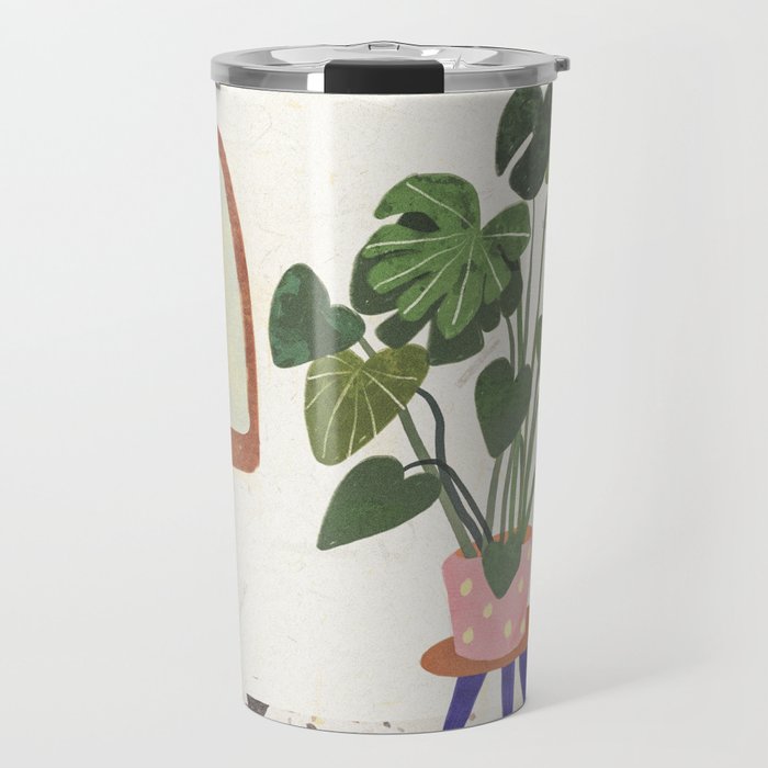 Marble Monstera Travel Mug Gallery Image 1
