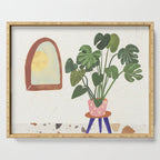 Marble Monstera Serving Tray Gallery Image 1