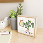 Marble Monstera Mini Art Print Gallery Image 2