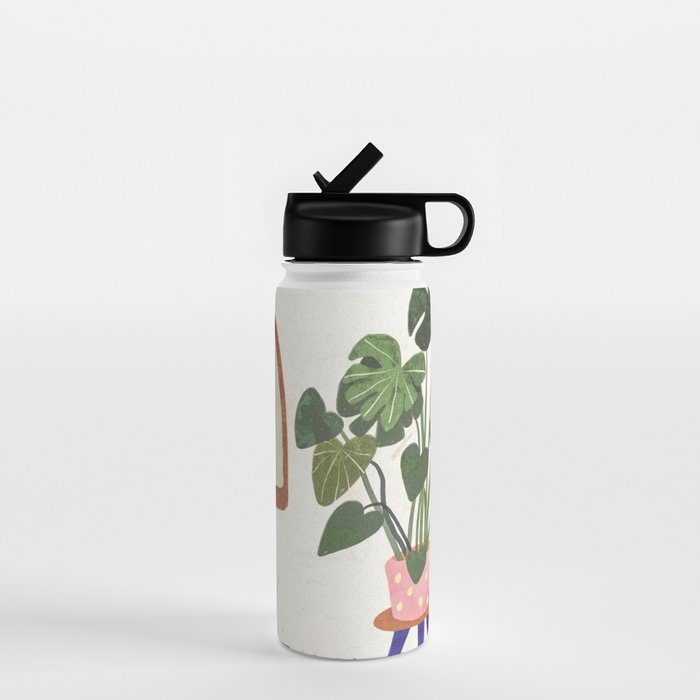 Marble Monstera Water Bottle Gallery Image 1