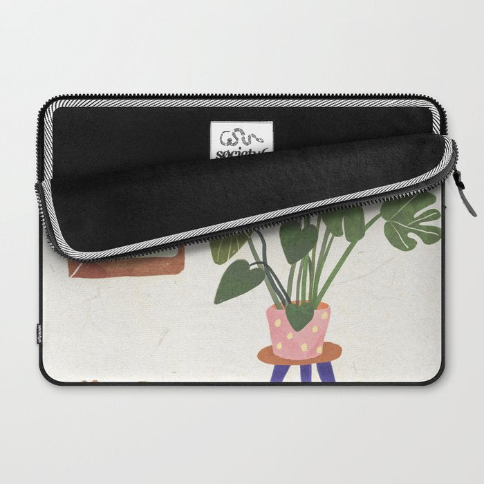 Marble Monstera Laptop Sleeve Gallery Image 2