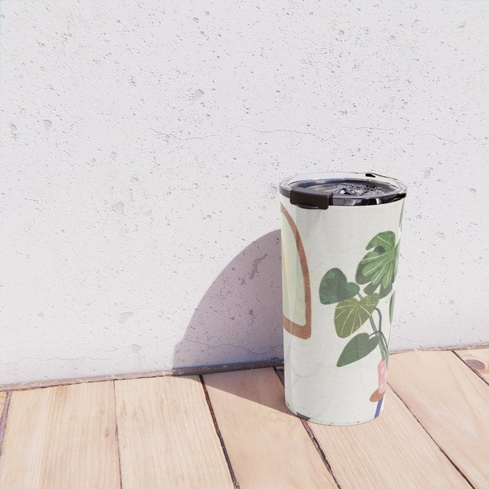 Marble Monstera Travel Mug Gallery Image 4