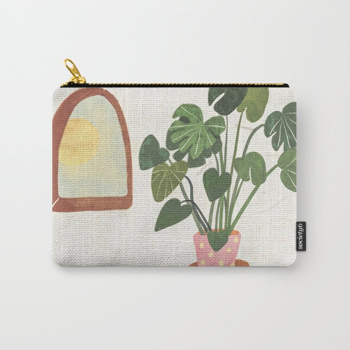 Marble Monstera Carry All Pouch Gallery Image 1