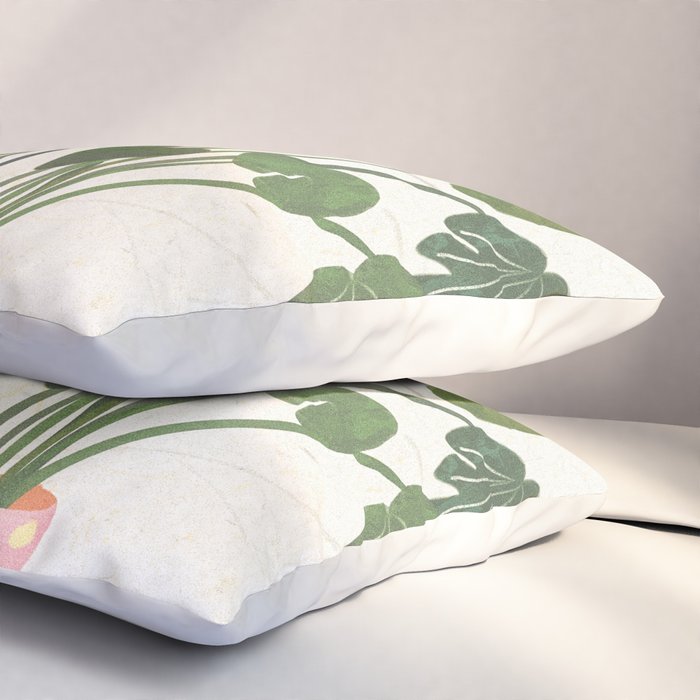 Marble Monstera Pillow Sham Gallery Image 3
