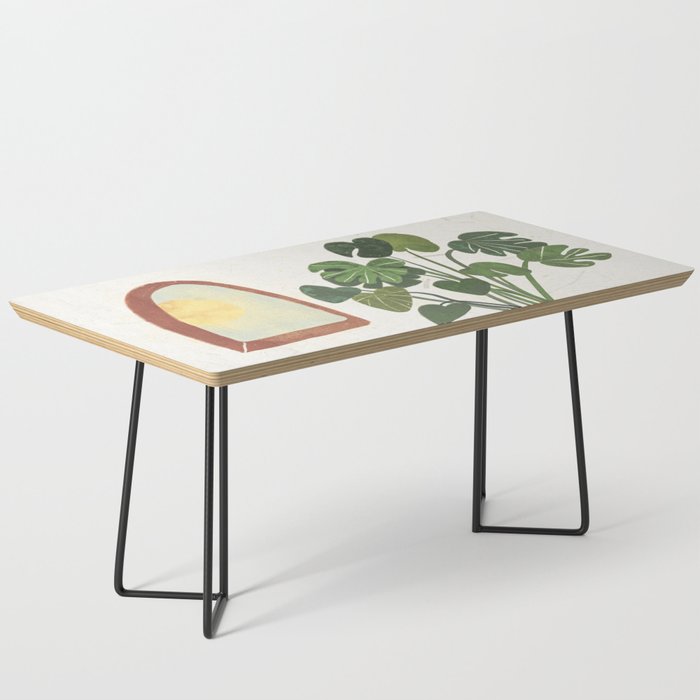 Marble Monstera Coffee Table Gallery Image 1