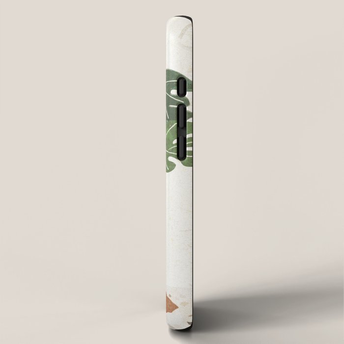 Marble Monstera iPhone Case Gallery Image 2