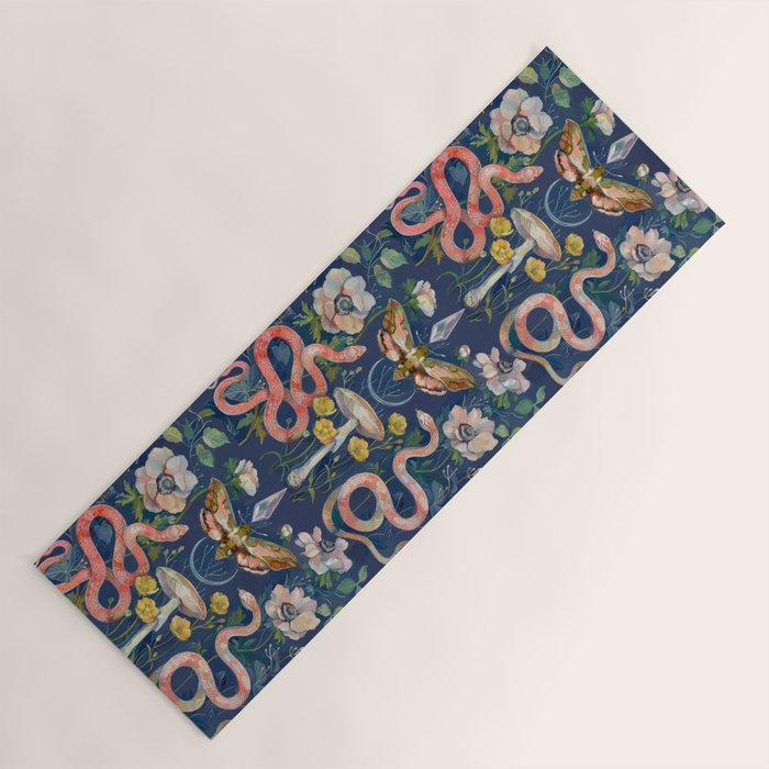 Snake Moth Mushroom  Yoga Mat Gallery Image 1