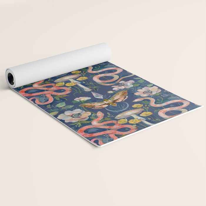Snake Moth Mushroom  Yoga Mat Gallery Image 2