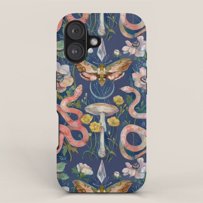 Snake Moth Mushroom  iPhone Case Gallery Image 1