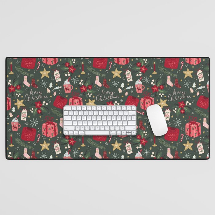 Merry Christmas Desk Mat Gallery Image 1